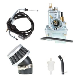 ANTUKO Carburetor with Air Fuel Filter Throttle Cable Replacement for PW80-Y-Zinger-Dirt-Bike