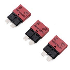 Gloaso 10A 12V Auto Reset Fuse Circuit Breaker Low Profile ATO ATC | 12 Volt DC Breaker Fuses Mini Blade | 10 Amp Resettable Fuses Kit for Car/Automotive/Moto/Boat/Marine | 3 Pack
