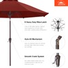 ABCCANOPY 5-Year No Fading 9FT Patio Umbrella, Outdoor Table Umbrella