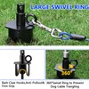 Dog Tie Out Cable&Stake,30FT Dog Leads for Yard,Heavy Duty Ground