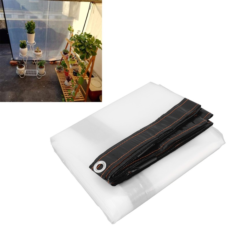 Transparent Tarp Cold Insulation Garden Rainproof Clear Poly Tarp Plant