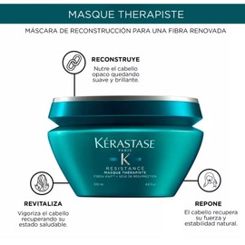KERASTASE Resistance Kit Tratamiento Para Cabello Dañado Mascarilla Capilar (200 Ml) y Serum Capilar (30 Ml)