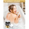 Bathtub Drain Tip-Toe Trim Set with Two-Hole Overflow Faceplate, Replacement