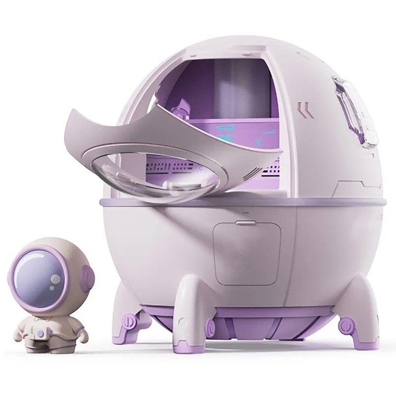 Mini USB Humidifier Cute Spaceship Shaped Humidifier Portable Household Ambient