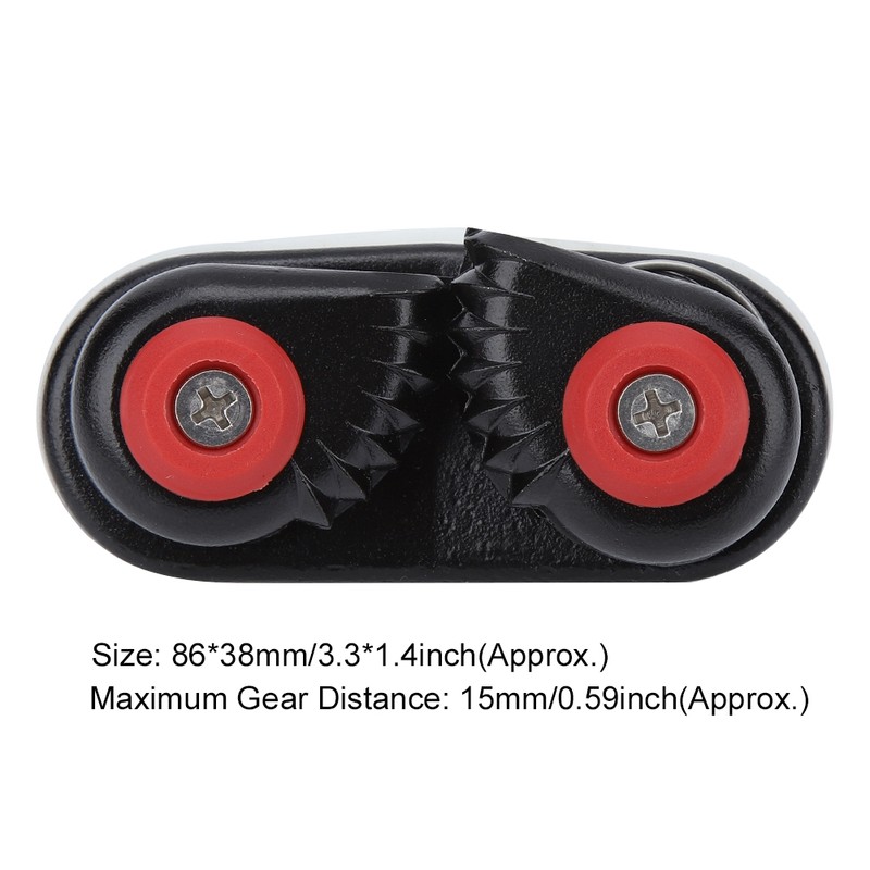 Black Aluminum Alloy Rope Buckle Holder Anchor Cam Cleat for