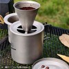A.S.F. OUTDOOR All Titanium Coffee Dripper Double Layer Filter Paperless