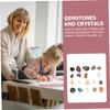 Kisangel 20pcs Tumbled Stones Gemstones Collection for Natural Polished Rocks