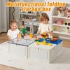 BOSEDSANG Folding Storage Box with Large Building Lid for Duplo