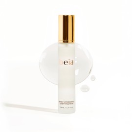 Beia Setting Spray with Hyaluronic Acid for Sensitive Skin - Hydrating Face Mist for Early Morning & Post Shower Glow - Moisturizing Finishing Spray for Makeup - Non Comedogenic Travel Size 1.7 Fl Oz