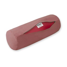 beties Basic Bolster Cover Approx. 15 x 40 cm Cushion Cover 100% Cotton in Various Plain Colours (Rose Quartz)