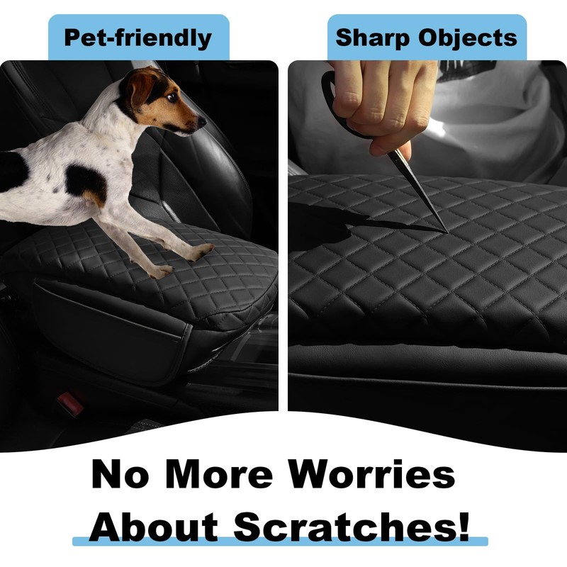 Center Console Cover for Ford Edge 2015-2019 Leather Armrest Cover
