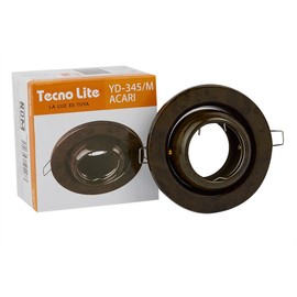 Tecnolite Lámpara para Empotrar, Lámina de Acero, color Madera YD-345/M