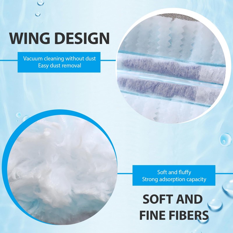 20PCS Fluffy Duster Refills, Flash Dust Magnet, Flash Dust MagnetRefills,