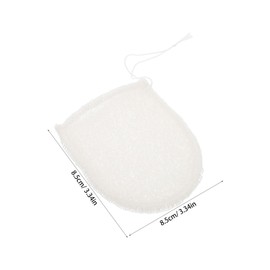 Ipetboom Facial Cleansing Gloves Face Wash Facial Scrubbing Gloves Cleaning Mitten Body Scrubbers Facial Cleansing Mitt Dead Skin Remover for Body Facial Scrub Mitts Spa Gloves White