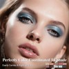 LUXAZA PRO Blue Eyeshadow Stick Makeup Set 10PCS, Neutral Shimmer
