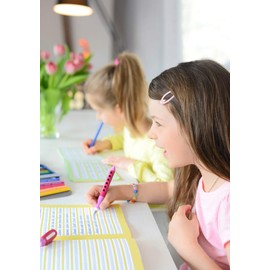 Faber-Castell 149846 - Scribolino school fountain pen, for right-handers, nib A, blackberry, 1 piece