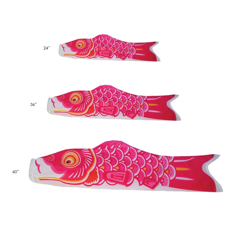 In the Breeze 5124 Koi Fish Windsock, 24-Inch, Pink