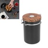 Coffee Canister 1.8L Stainless Steel Airtight Coffee Bean Storage Container