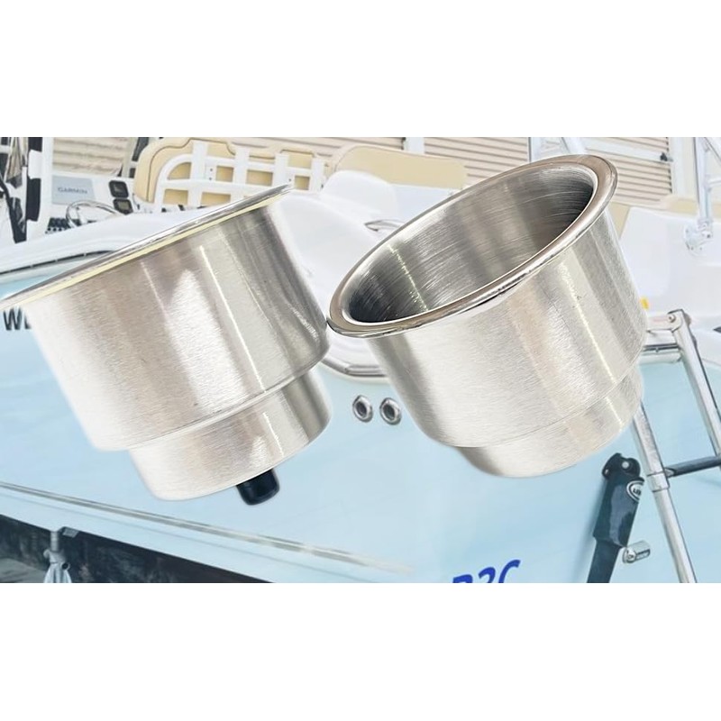 Stainless Steel Cup Holder with Drainage Outside Diameter 4" Inner