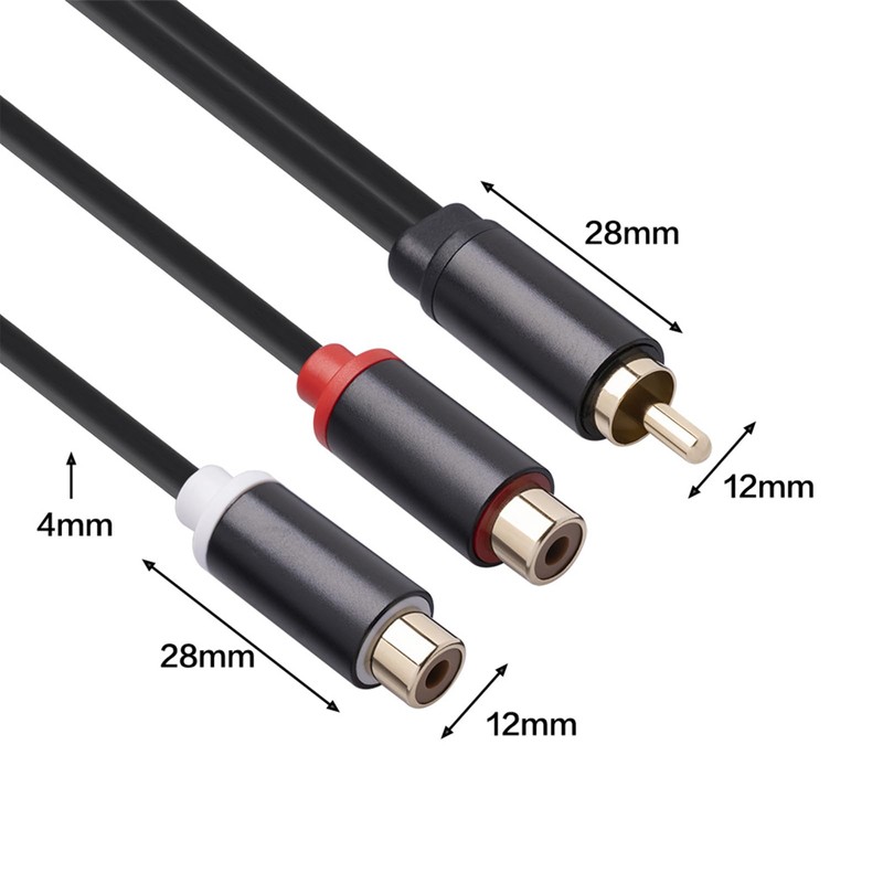 RCA 3.5mm Converter Cable 30cm RCA Cable Red White Audio