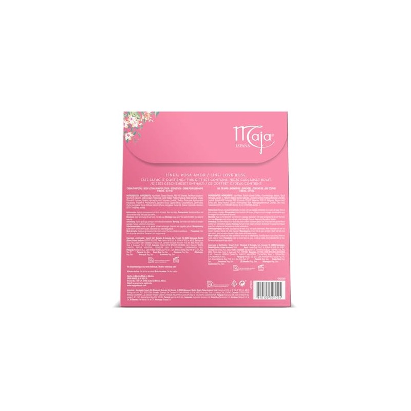 Maja, Estuche Coleccionable Love Rose, contiene crema corporal 200ml y