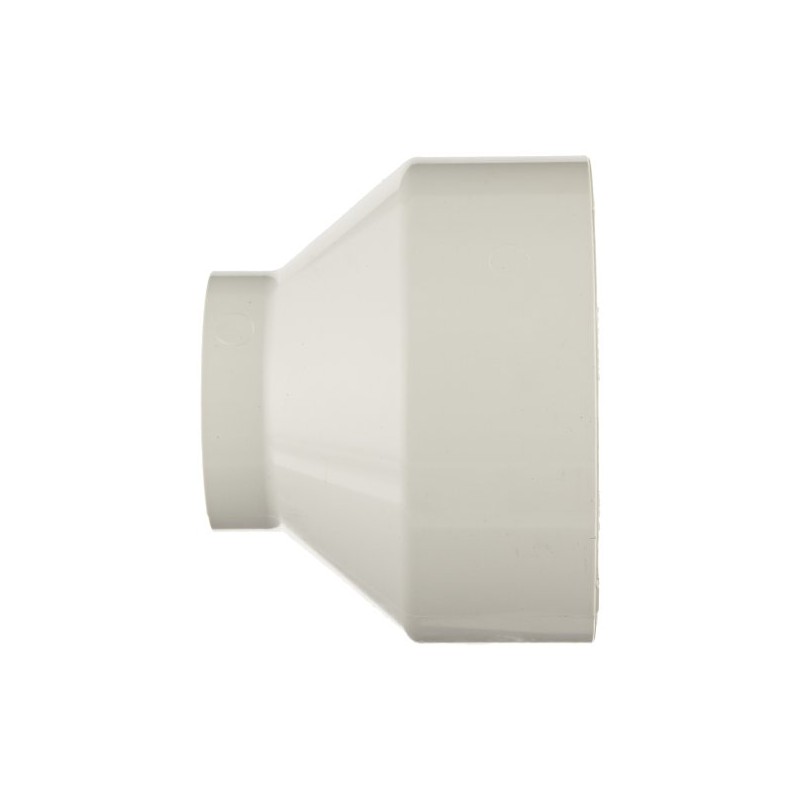 Spears P102 Series PVC DWV Pipe Fitting, Reducing Coupling, 4"