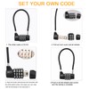 NBYT ‌4-Digit Cable Locks with Combination - Heavy Duty Outdoor