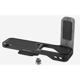 FALCAM Metal Hand Grip L Bracket Anti-Slid Rabbit Cage Bracket Tripod for FUJI Film X100 VI - Quick Release Aluminium, Black Durable - Color: Silver