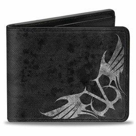 Buckle-Down Men's Bifold Wallet Black Veil Brides Travel Accessories Bi-fold Wallet, multicoloured
