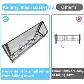 Kaiferty Over The Door Hooks Organizer, Coat Rack Storage 2-Tier, Black