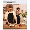 ALXBSONE Apron, Adjustable Neck Strap, 2pcs Cooking Aprons with Two