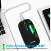 Wireless Bluetooth Mouse Slim Mouse USB Portable 2.4G LED Mouse