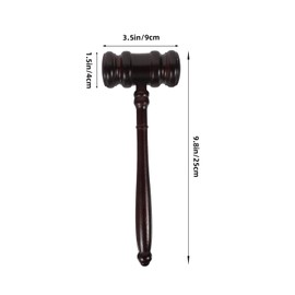 Totority Wooden Gavel Judge Lawyer Gavel Costume Accessory Dissent Ruth Ginsburg Feminismus Hammer Gavel Mallet Prop for Judge Lawyer