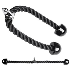 XSAJU Tricep Rope, 27.6 inches (70 cm), Abs, Back, Biceps, Triceps, Muscle Training, Fitness, Training Supplies