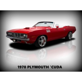 1970 Plymouth 'Cuda, Barracuda Convertible NEW Metal Sign: 12x16" & Ships Free