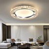 UOFUS 28W LED Flush Mount Ceiling Light Chrome 12inch Modern