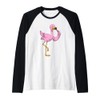 Flamingo Lipstick Raglan Baseball Tee