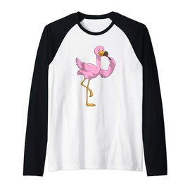 Flamingo Lipstick Raglan Baseball Tee