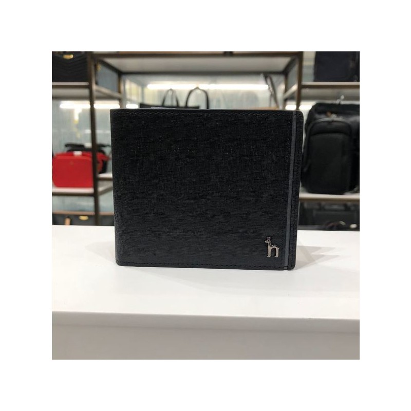 Hazzys (대구신세계)블랙 사이드 배색가죽 2단 반지갑 HJWA9E330BK (Daegu Shinsegae) Black