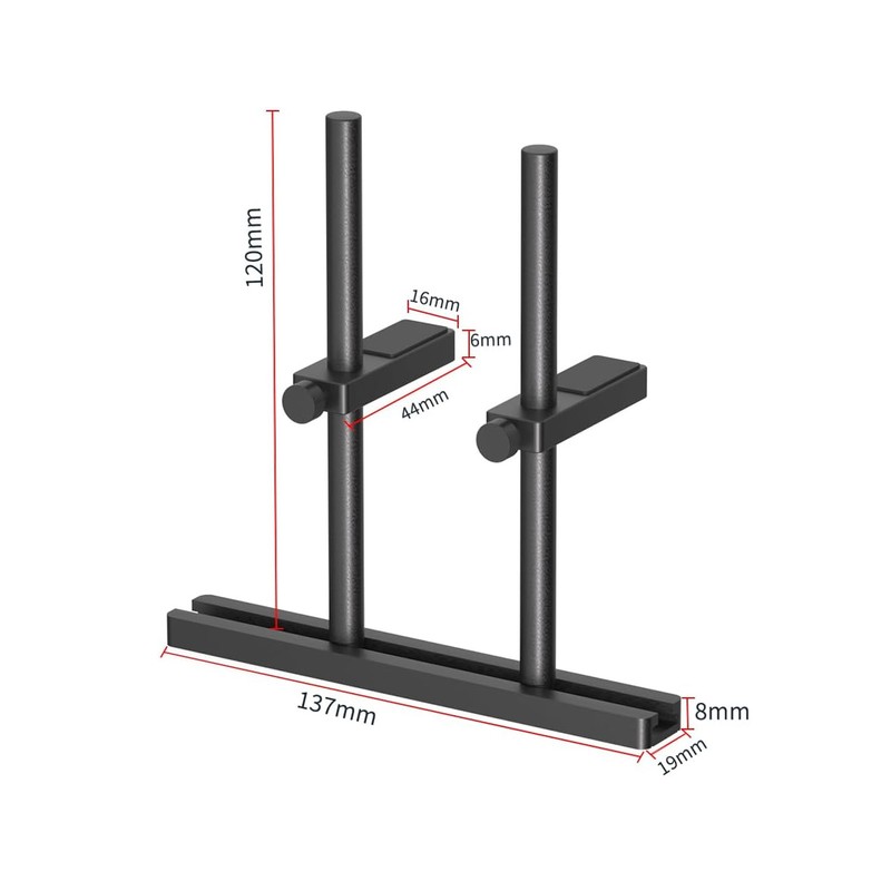 GPU Support Bracket Sliding Base Prevent Slipping Height Adjust Aluminium