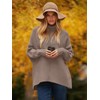 ANRABESS Womens Oversized Turtleneck Batwing Long Sleeve Casual Cozy Baggy