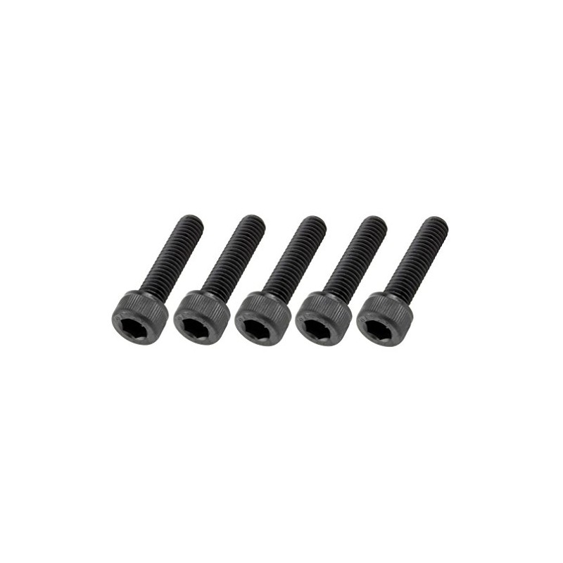 POSH FAITH Motorcycle Accessories Cap Bolts, Stainless Steel, Black, 5