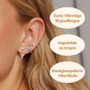 Earrings Studs for Girls Women 18K Gold-Plated Copper Stud Earrings