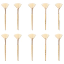 jane iredale [10 pc] Jane Iredale Makeup Foundation White Fan Blush Brush $180 MSRP [10x Lot]