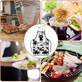 zukmvuh It's Fine I'M Fine Everything is Fine, Cooking Aprons for Women Funny Cat, Gifts for Cat Lovers Women Kitchen Cooking Grilling Baking Bbq Apron