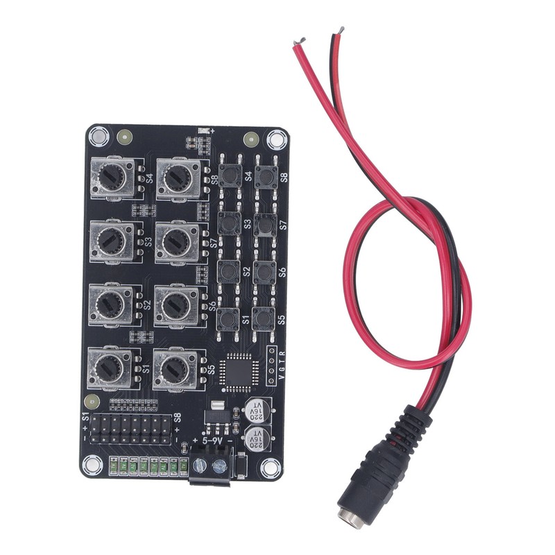 Rotating Knob 8 Channel Servo Controller Control Board with High
