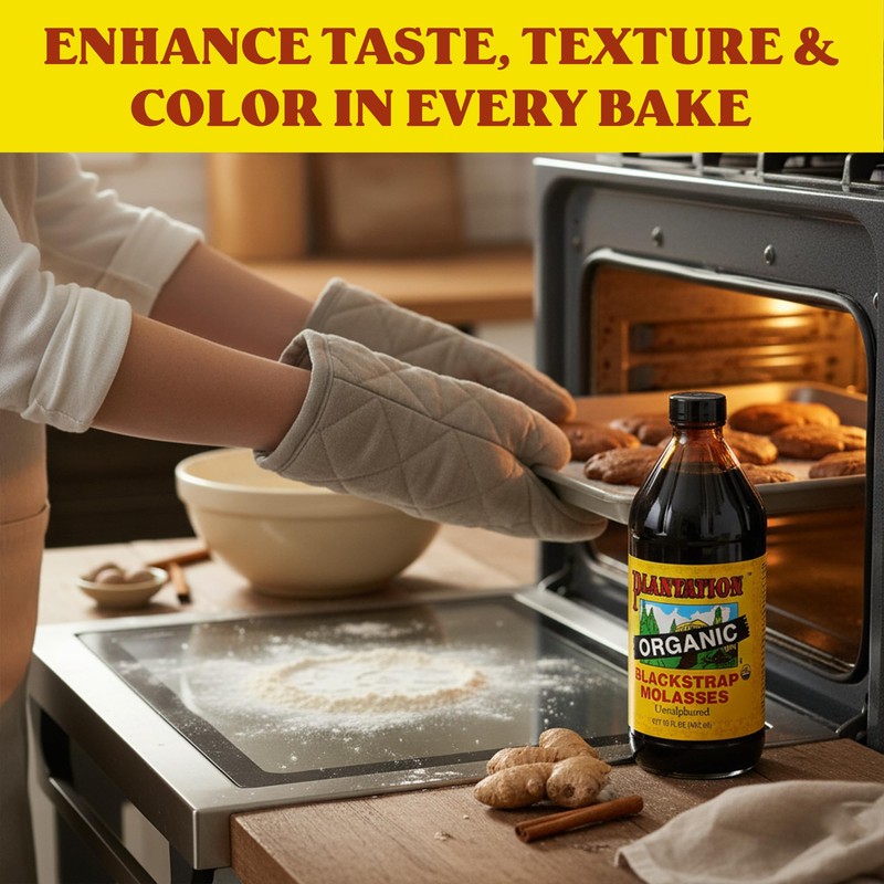 Plantation Organic Blackstrap Molasses 15 oz (Pack of 2) –