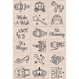 Hero Arts LP199 Ink 'n' Stamp Wood Sets, Fairy Princess