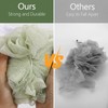 BTYMS XXL Large Loofah Bath Sponge 100g/pc, 6 Pcs Exfoliating
