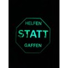 Polizeimemesshop Helfen statt Gaffen Rubber Patch Glow